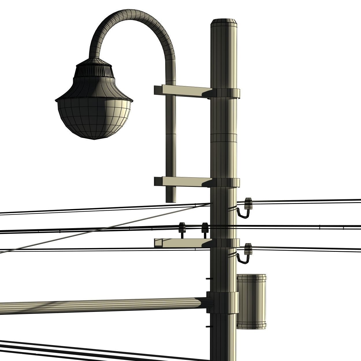 Street light 001 3D model_7