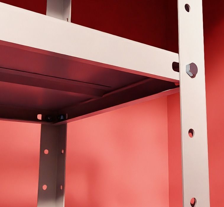 Metal Shelf 01 3D model_2