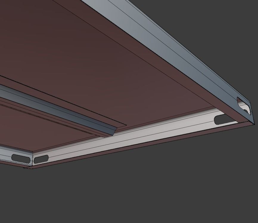 Metal Shelf 01 3D model_7