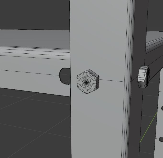 Metal Shelf 01 3D model_5