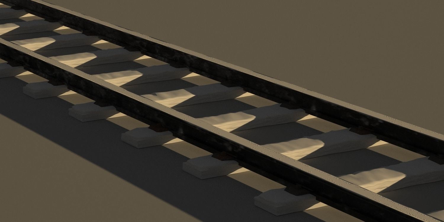 Rails Models Snow 3D model_2