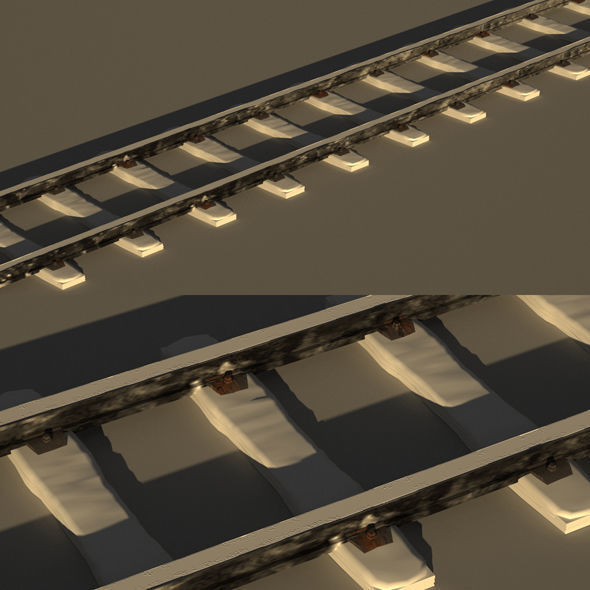 Rails Models Snow 3D model_5
