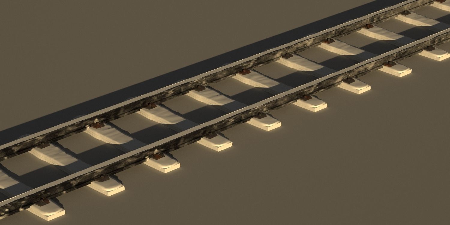 Rails Models Snow 3D model_1