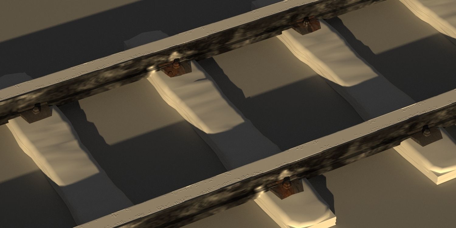 Rails Models Snow 3D model_4