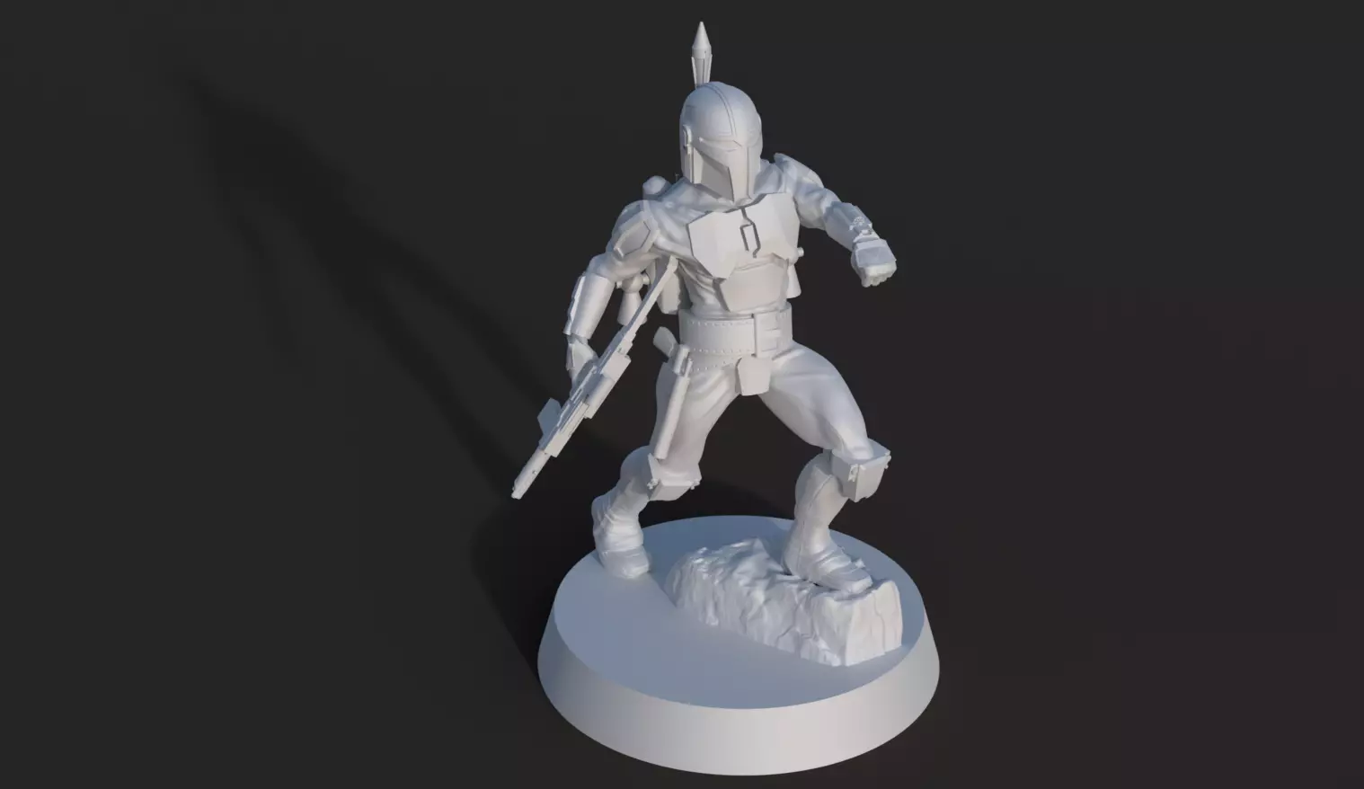 32mm Solo Mandalorian Mini 3D print model_0