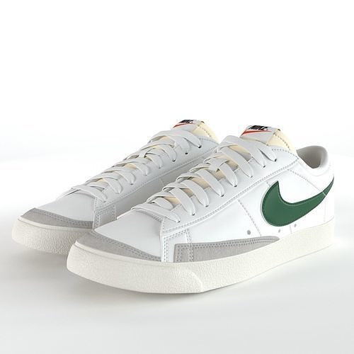 Nike Blazer Low 77 Vintage PBR Low-poly 3D model