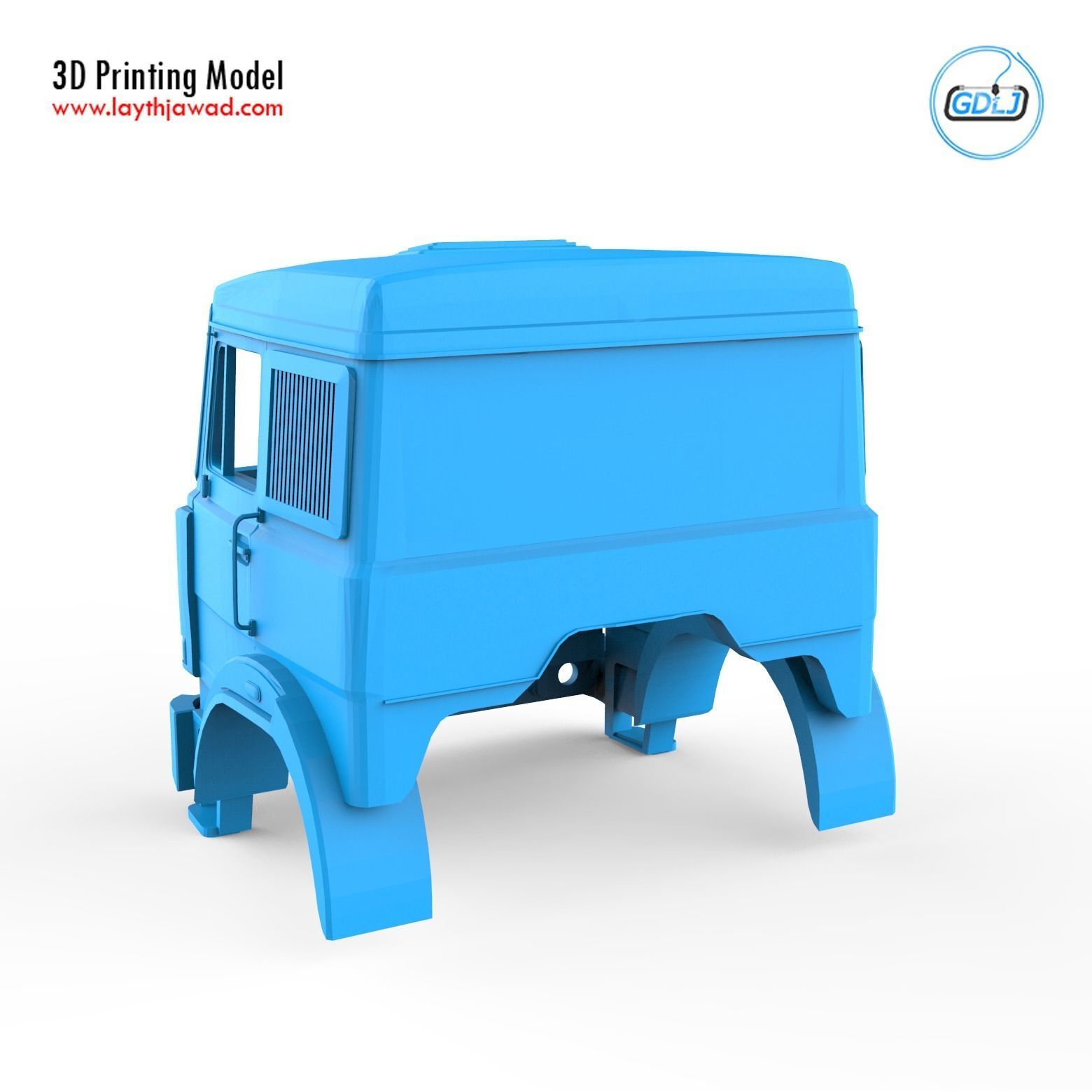 Iveco 190 38 IT Runner Cabin 3D print model_3