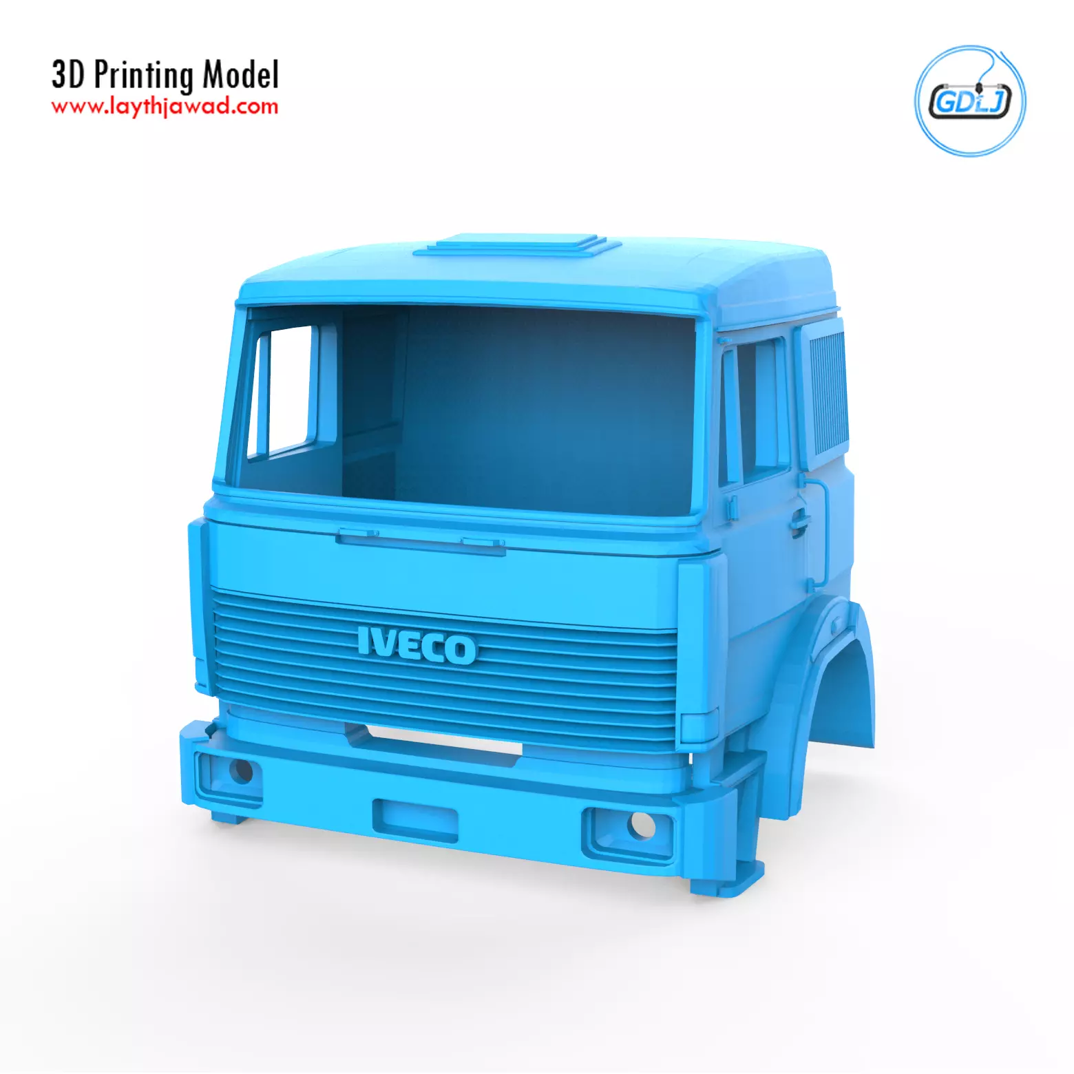 Iveco 190 38 IT Runner Cabin 3D print model_0