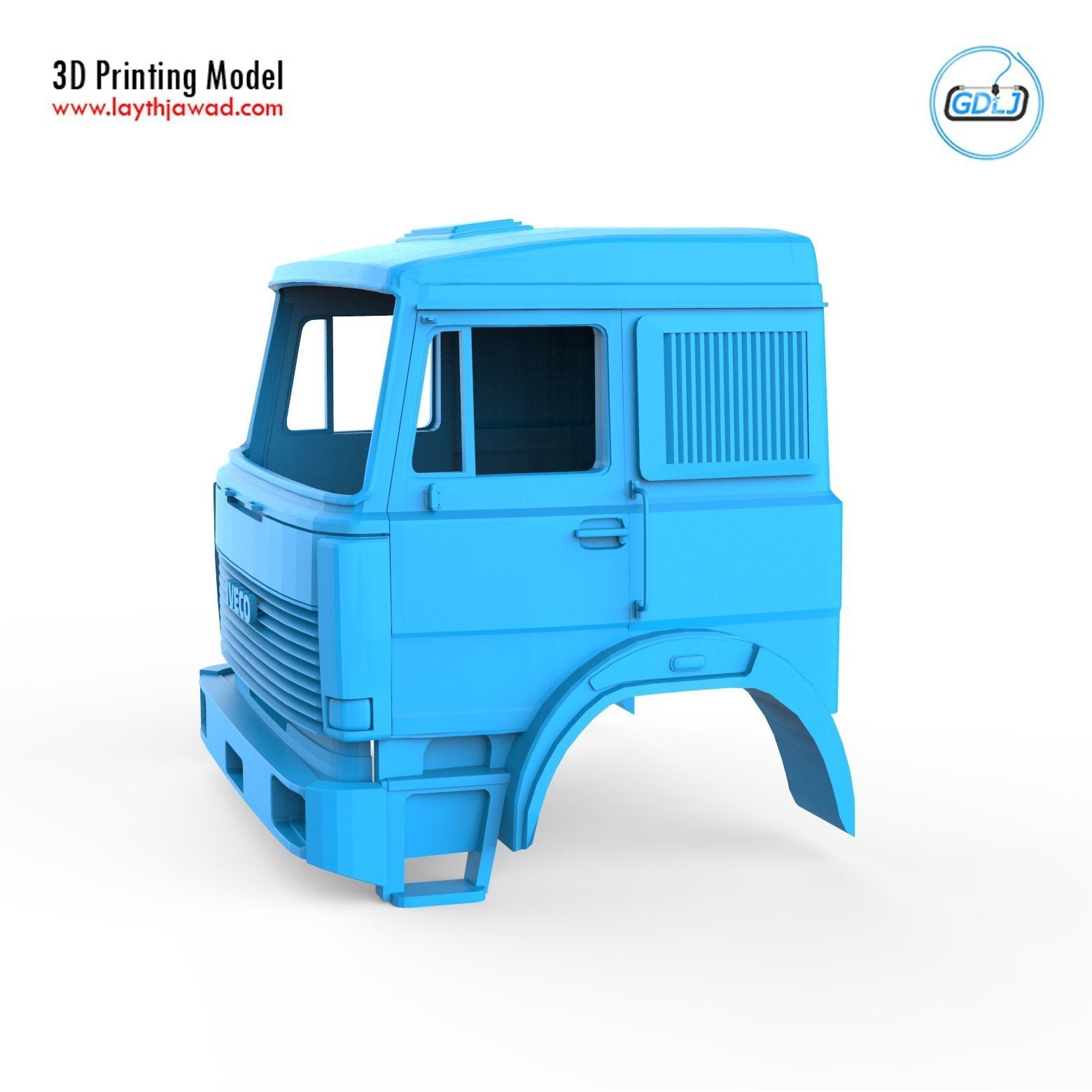 Iveco 190 38 IT Runner Cabin 3D print model_2