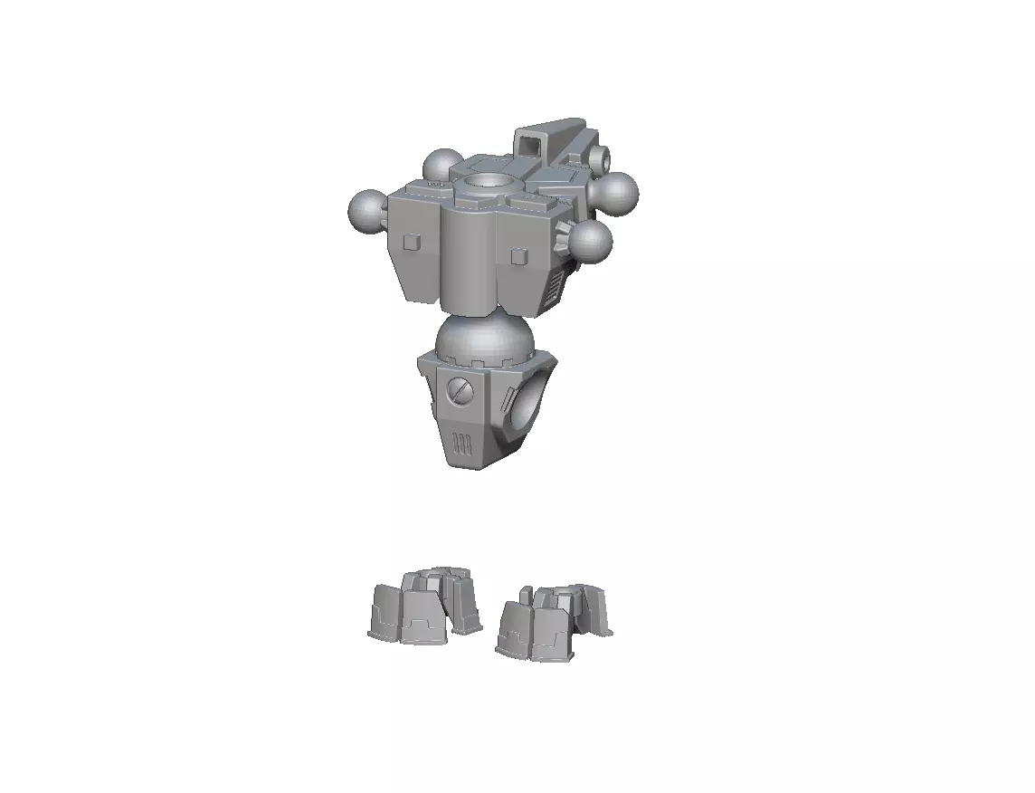 Battlesuit Four Armed Conversion Kit 3D print model_0