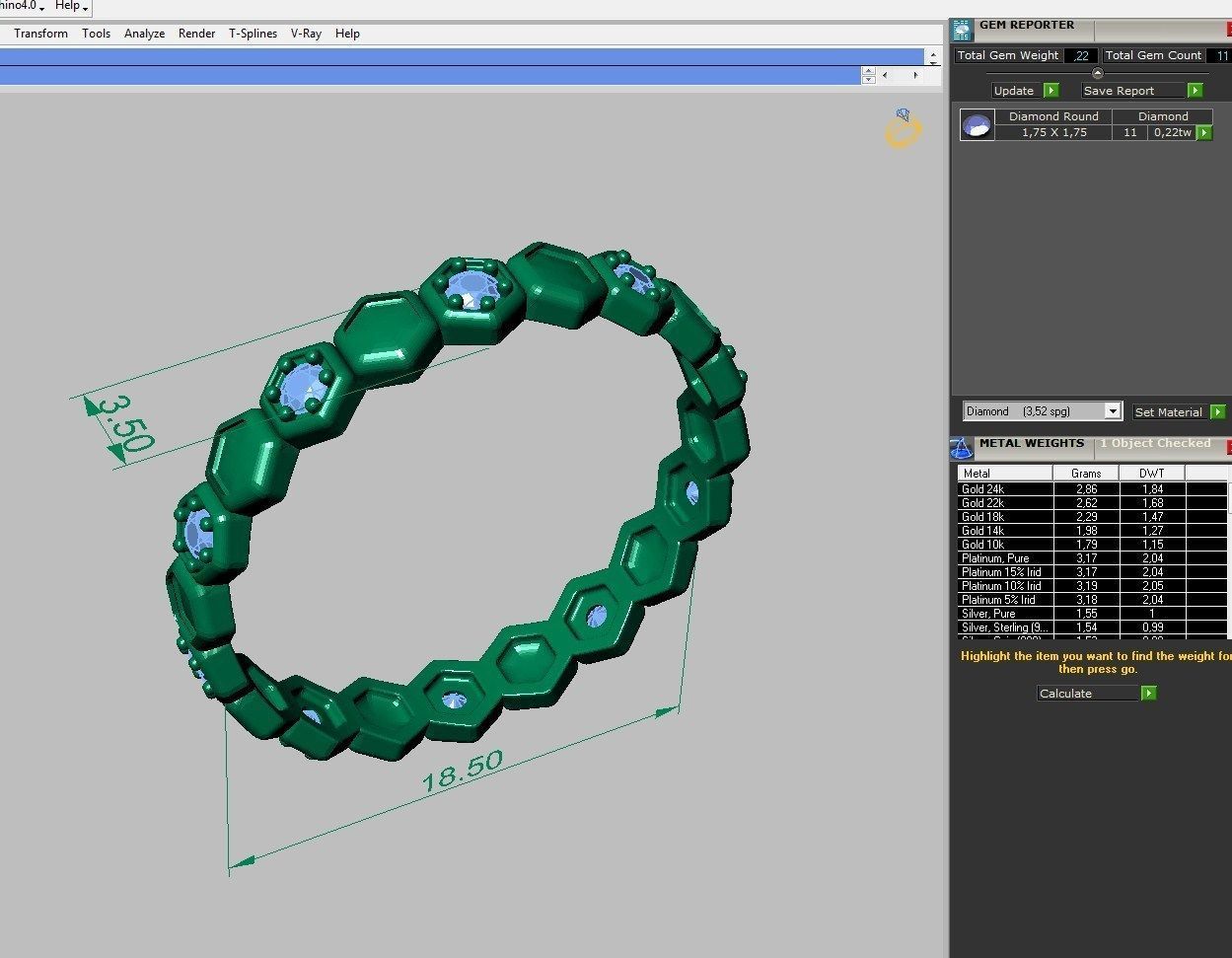 Set Ring  ready for 3d print 3D print model_8