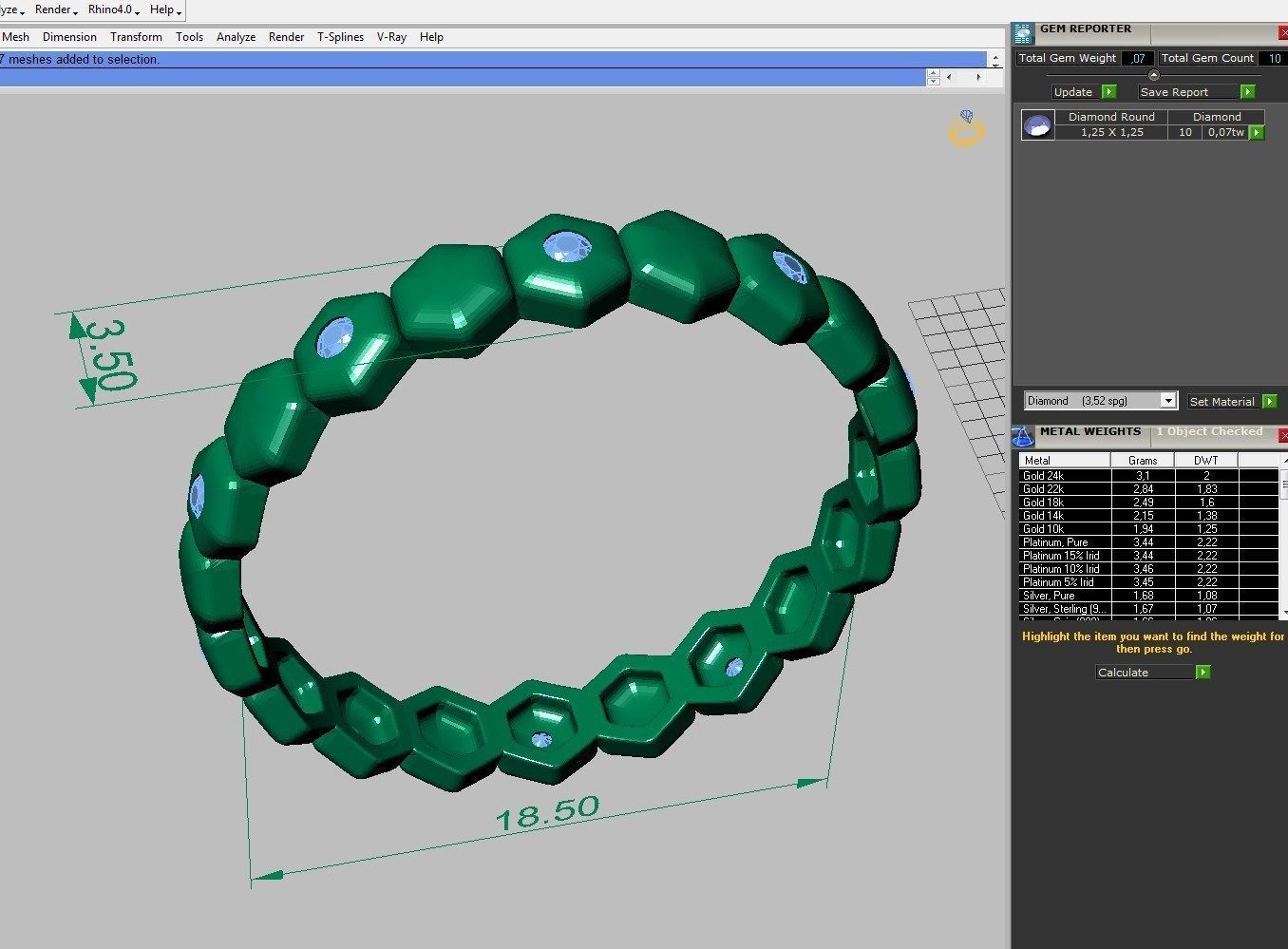 Set Ring  ready for 3d print 3D print model_5