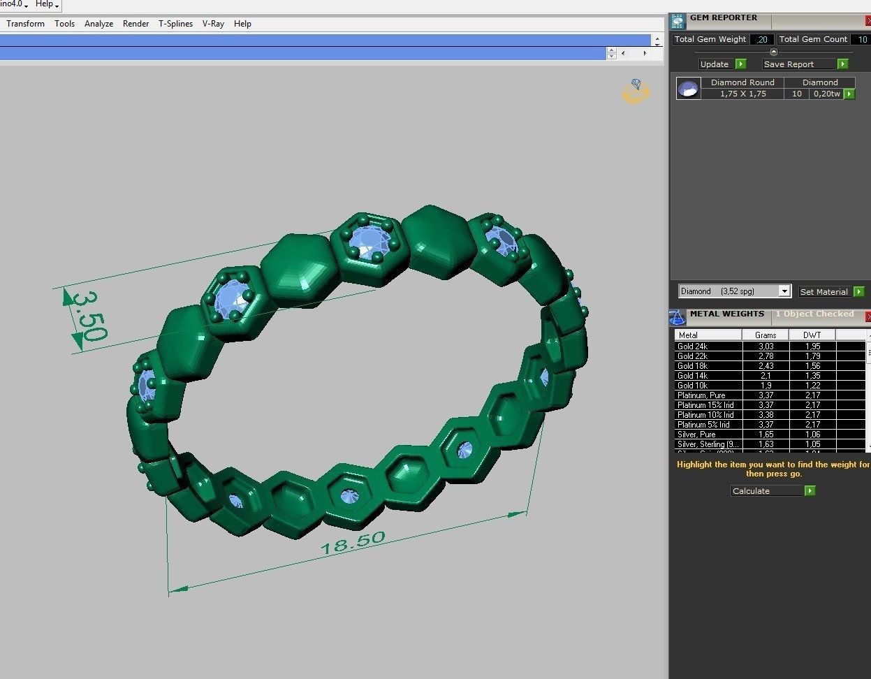 Set Ring  ready for 3d print 3D print model_9