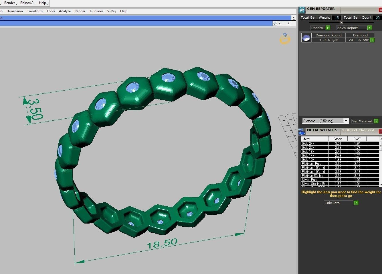 Set Ring  ready for 3d print 3D print model_3