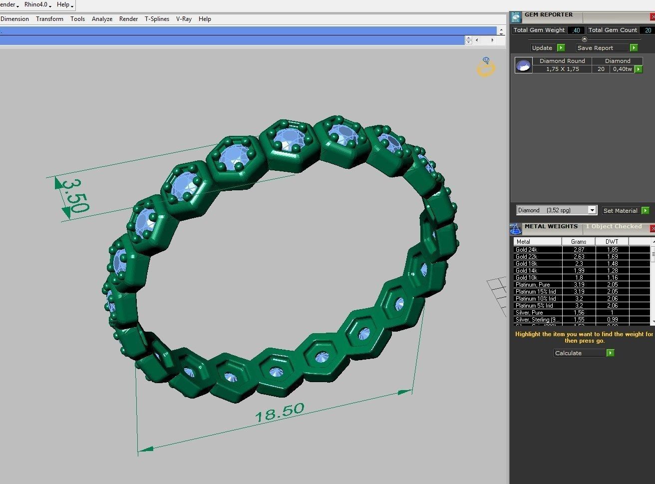 Set Ring  ready for 3d print 3D print model_4