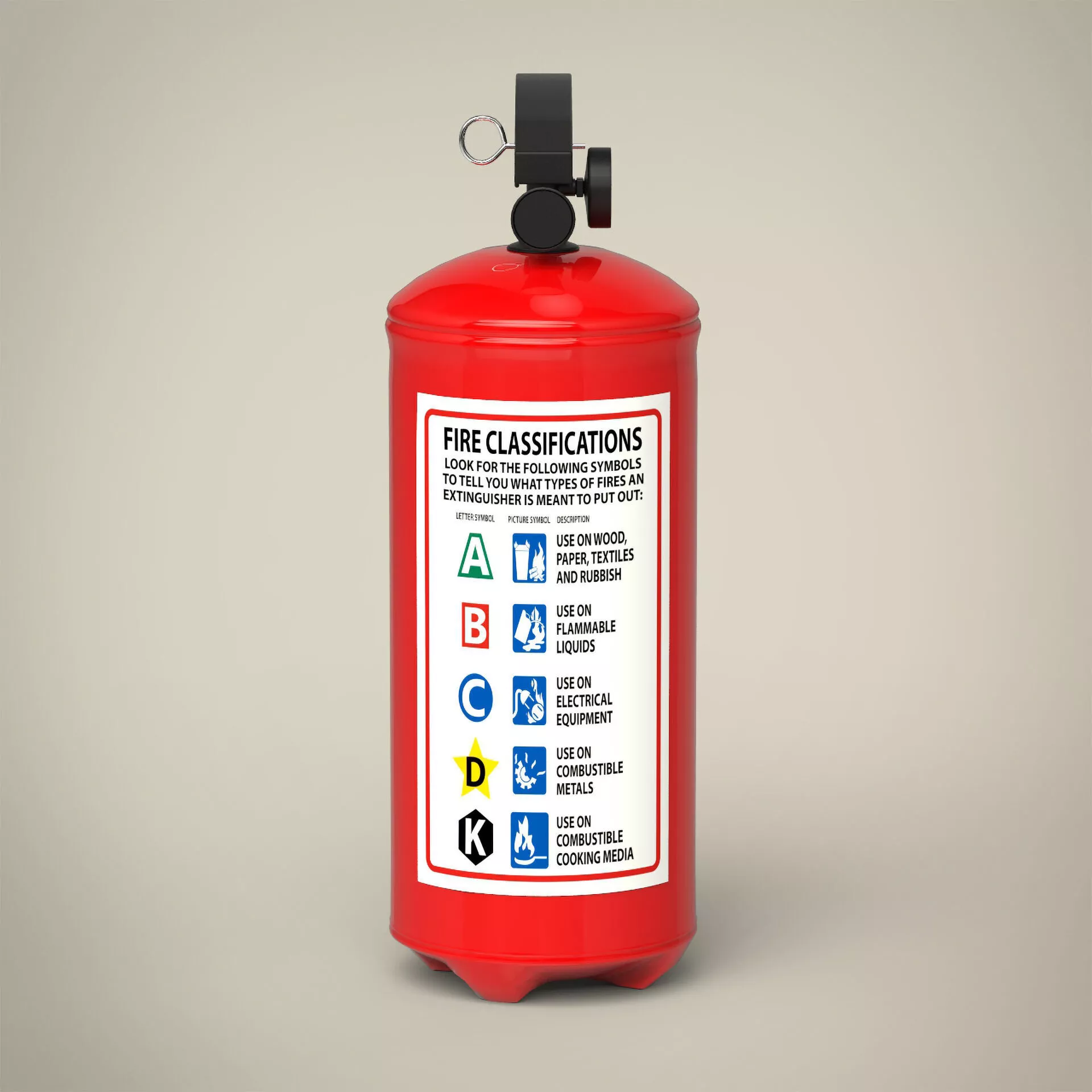 Fire extinguisher 3D model