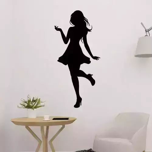 Girl Silhouette Wall Art