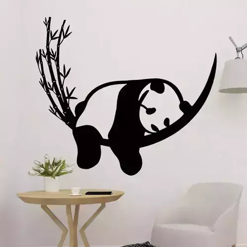 Sleeping Panda Wall Decor