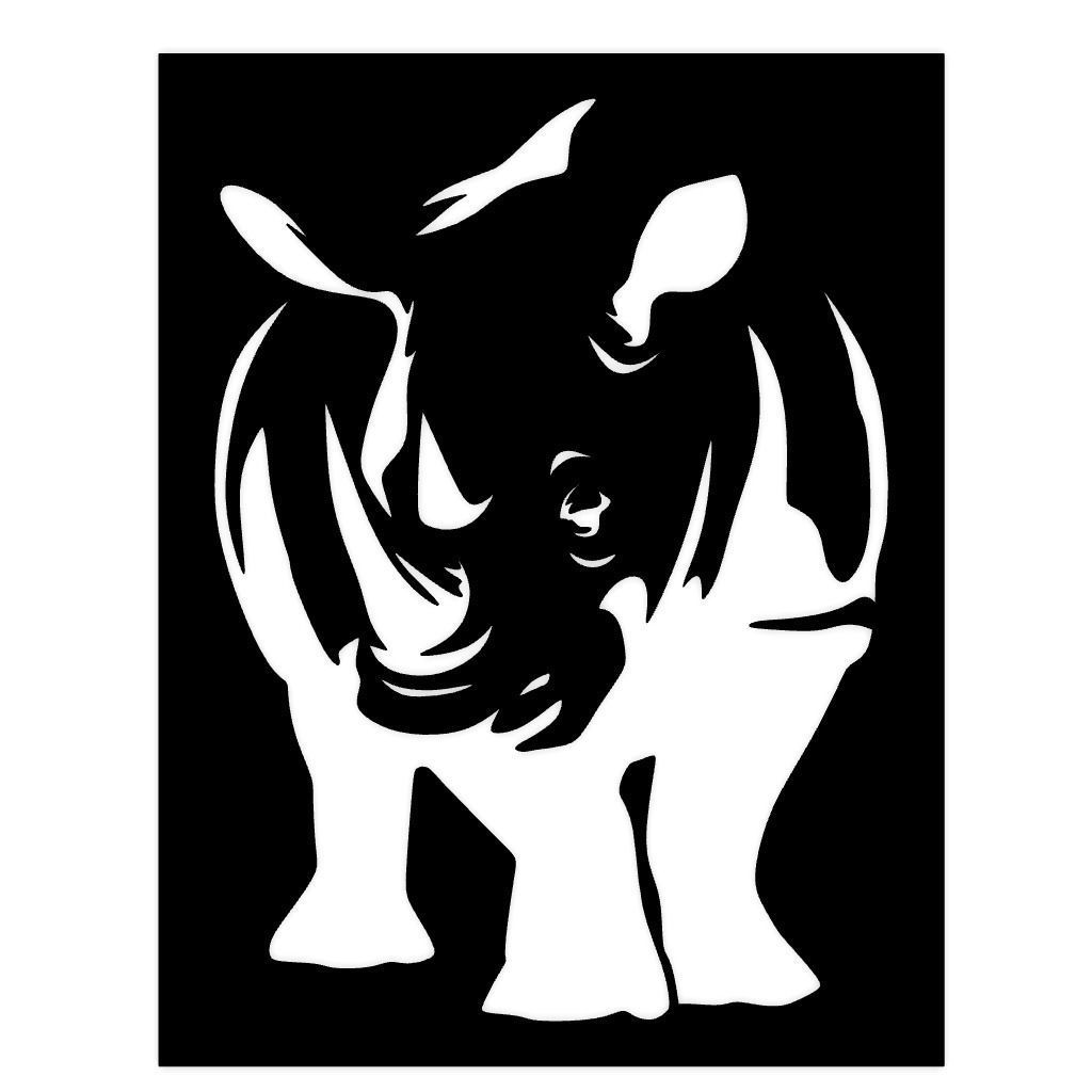 Rhino Wall Decor 3D print model_1