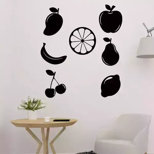 Tropical Fruits 2D Decor 3D print model
