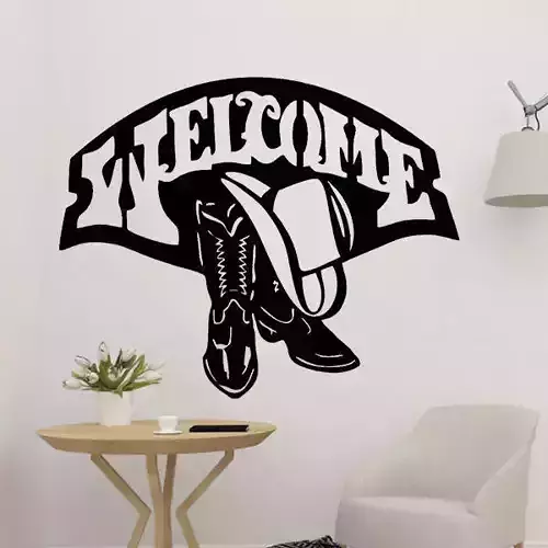 Welcome Cowboys Decor