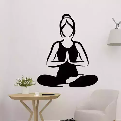 Yoga Girl Wall Decor