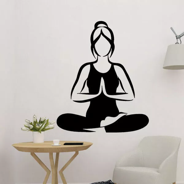Yoga Girl Wall Decor 3D print model