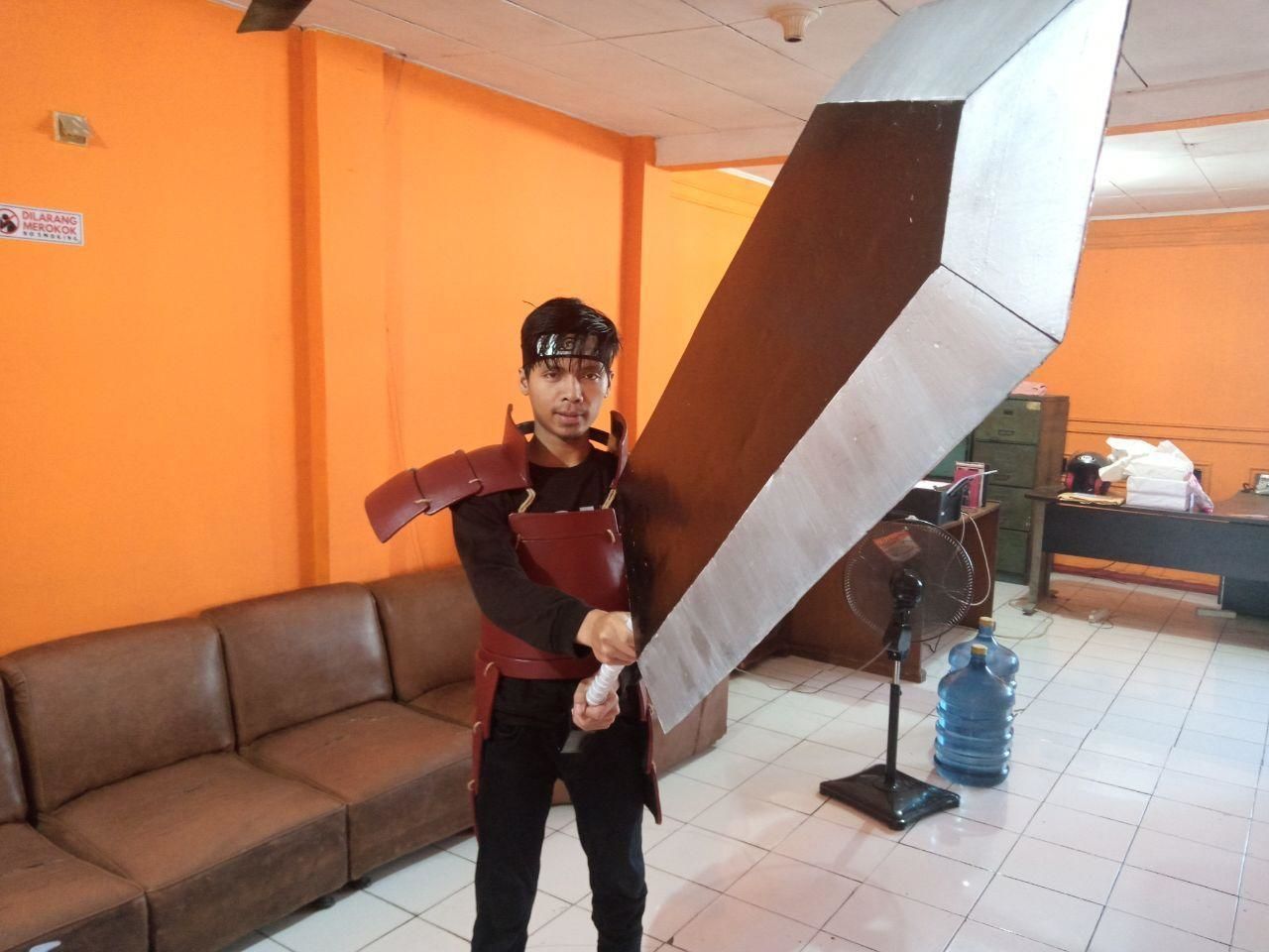 Hashirama Long Sword Foam Template Cosplay 3D Model Pepakura 3D print model_4