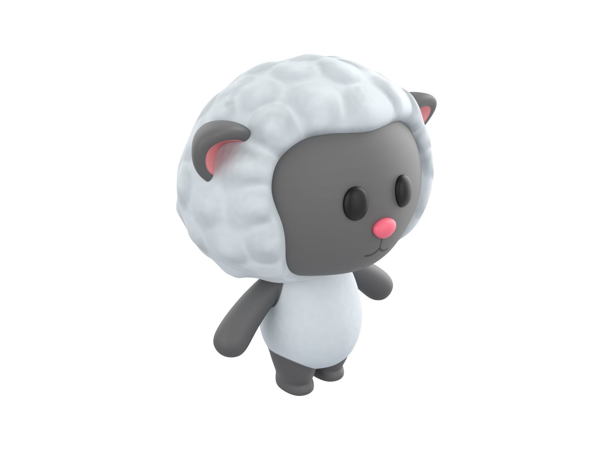 Character144 Rigged Sheep 3D model_3