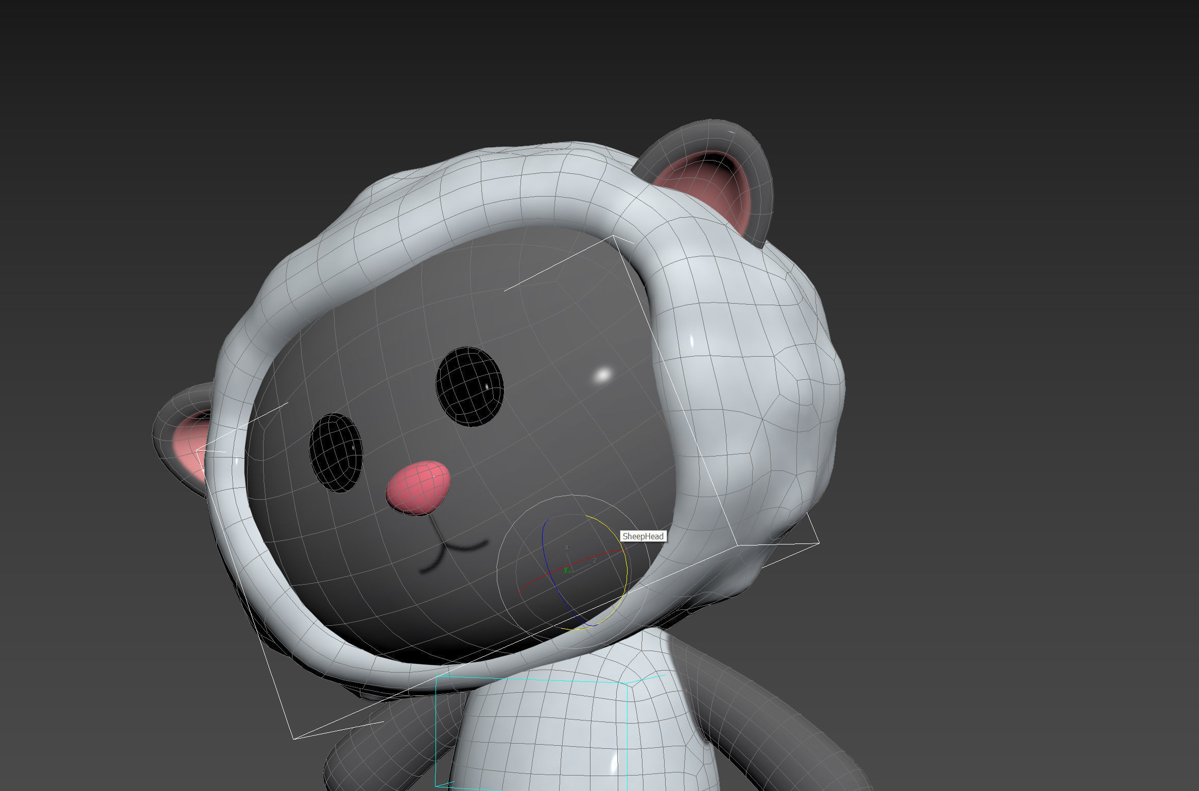 Character144 Rigged Sheep 3D model_16