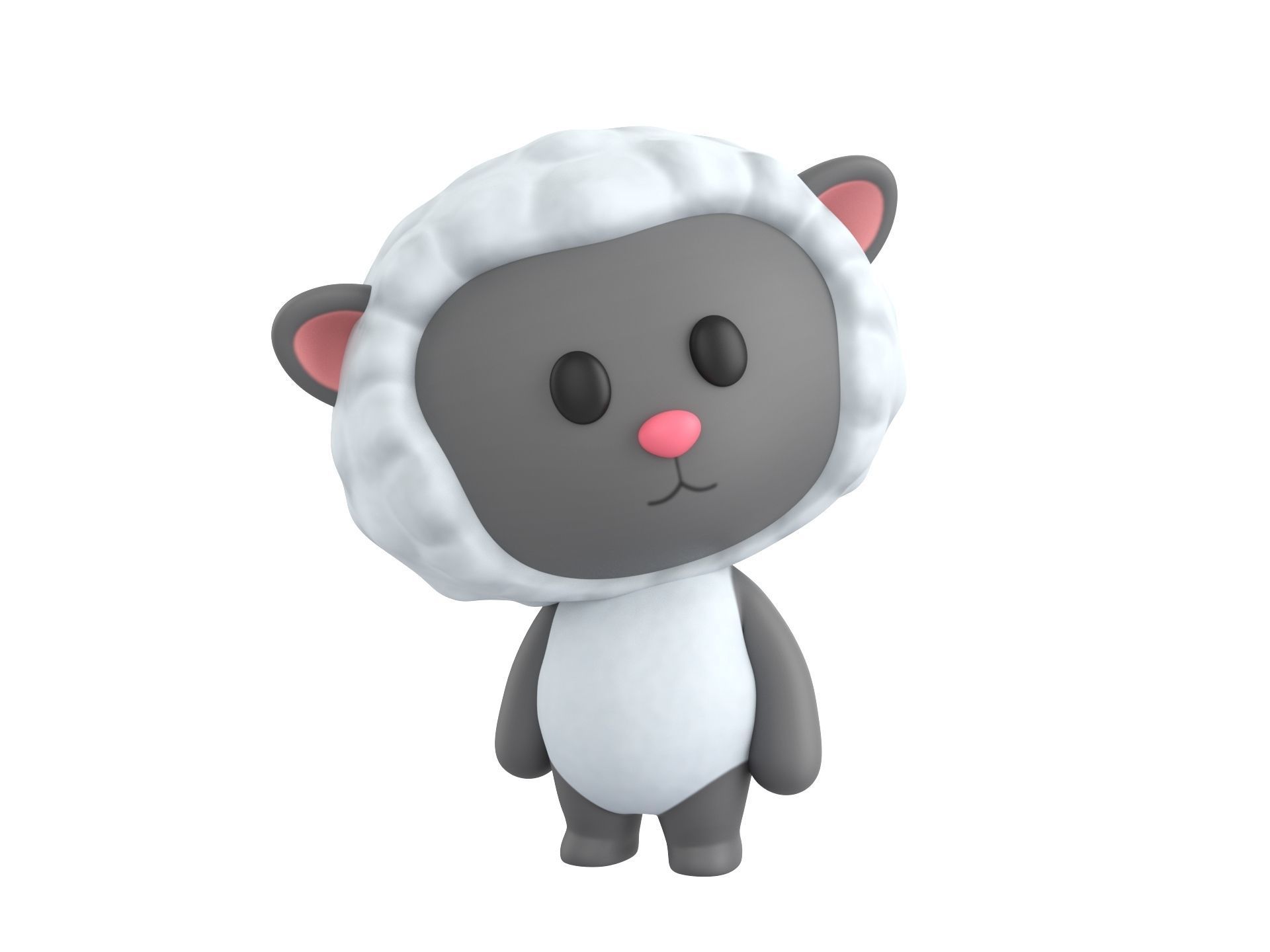 Character144 Rigged Sheep 3D model_10