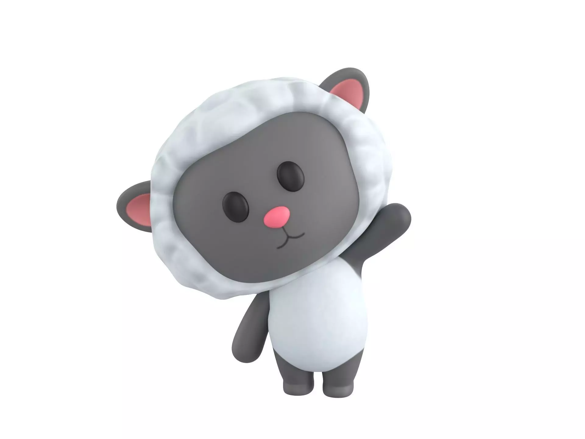 Character144 Rigged Sheep 3D model_0