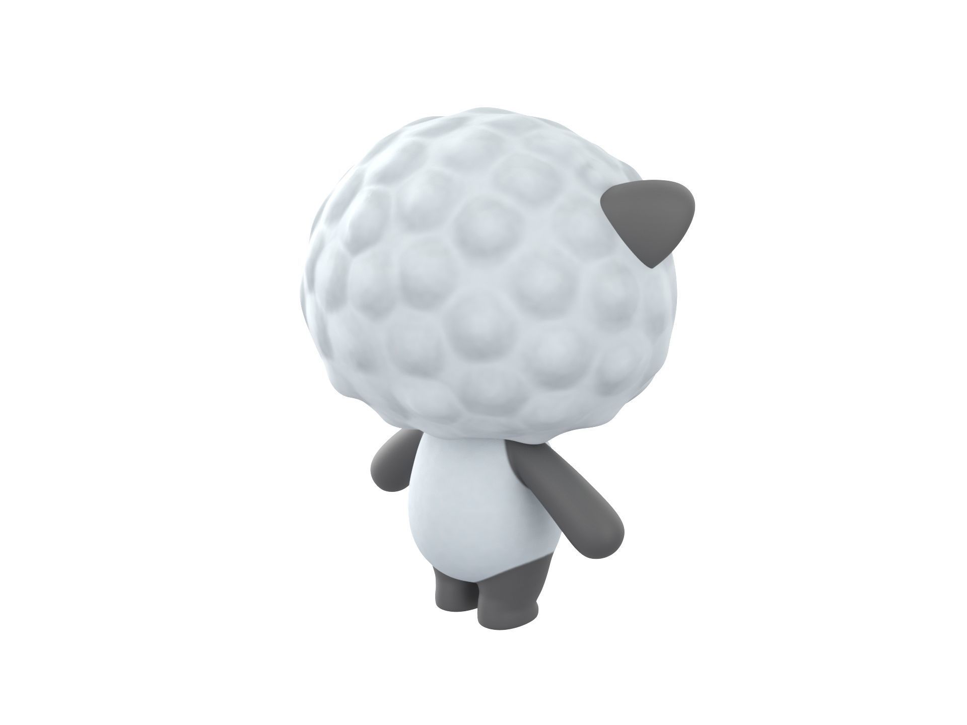 Character144 Rigged Sheep 3D model_4