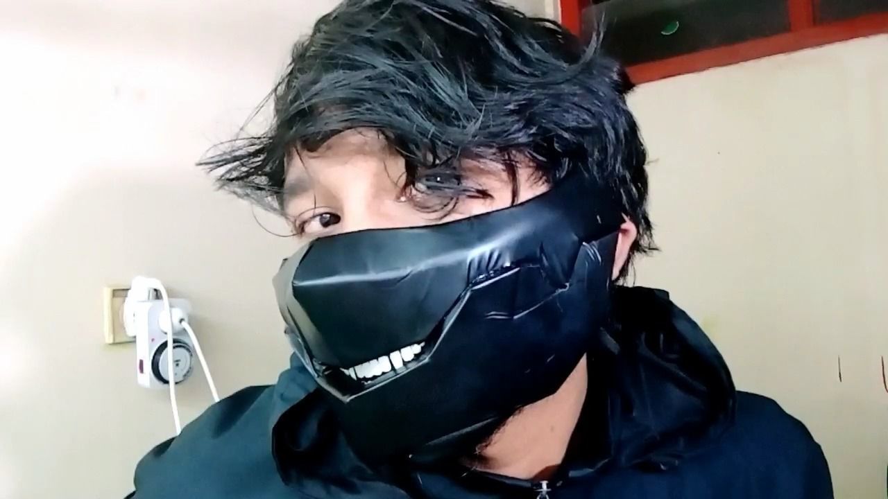 Stagnant Water Mask Worn and Torn Newbie 3D Model Pepakura 3D print model_5