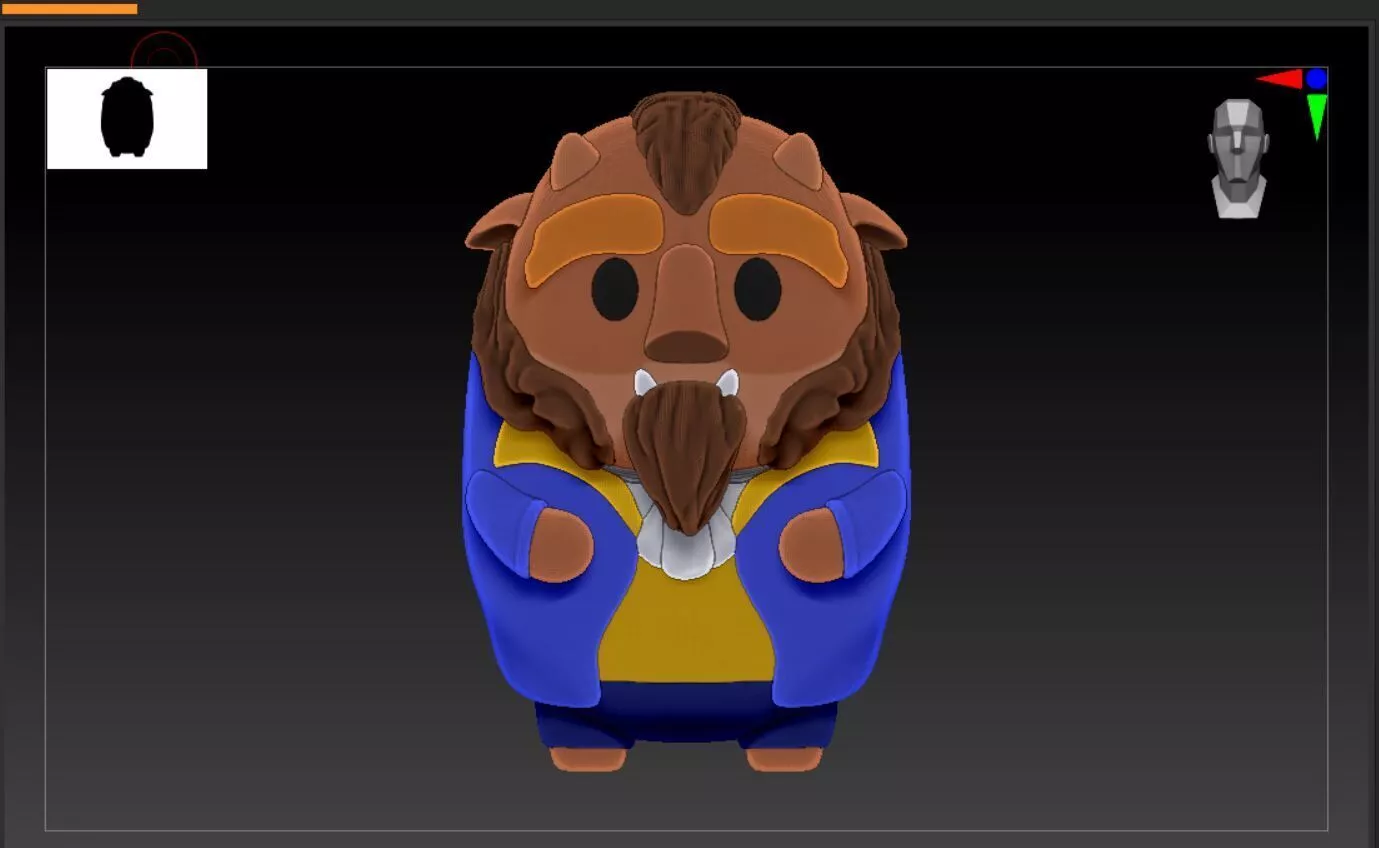 DISNEY BEAST CHIBI 3D print model