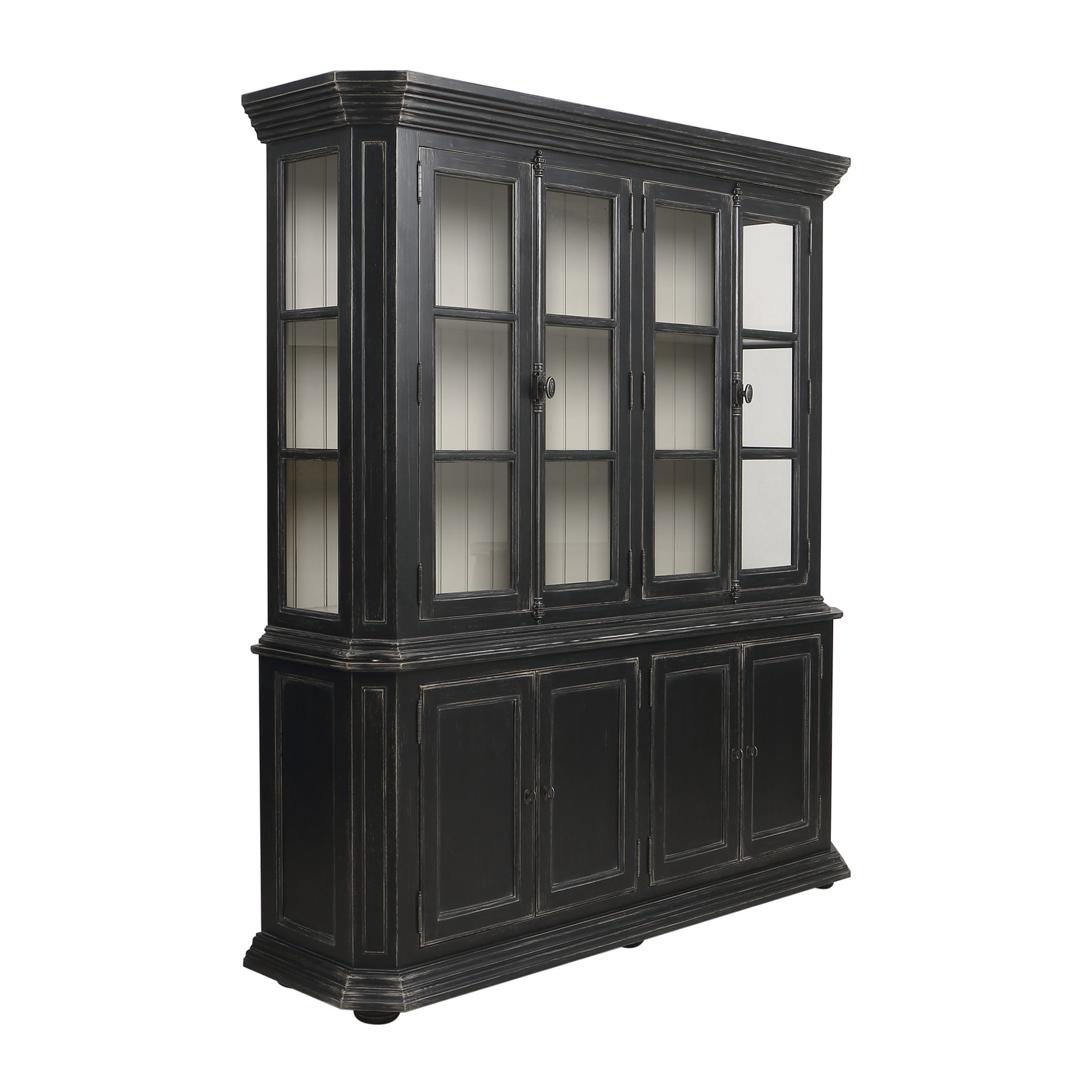 A399- china cabinet with glass doors 3D model_2