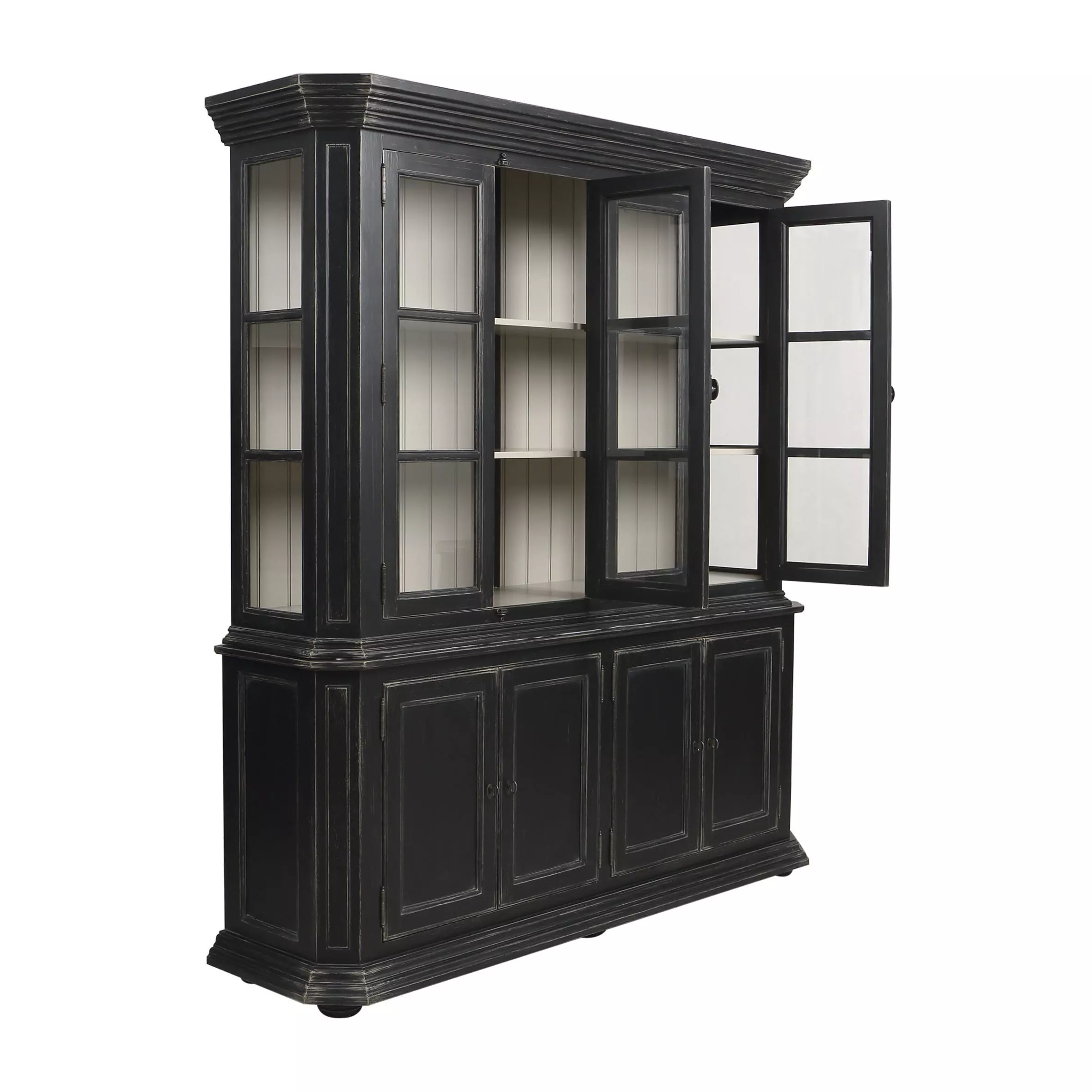 A399- china cabinet with glass doors 3D model_0