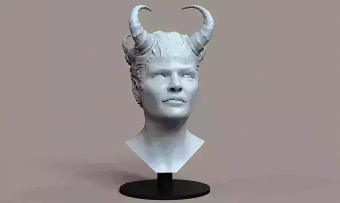 Horned Head Bust