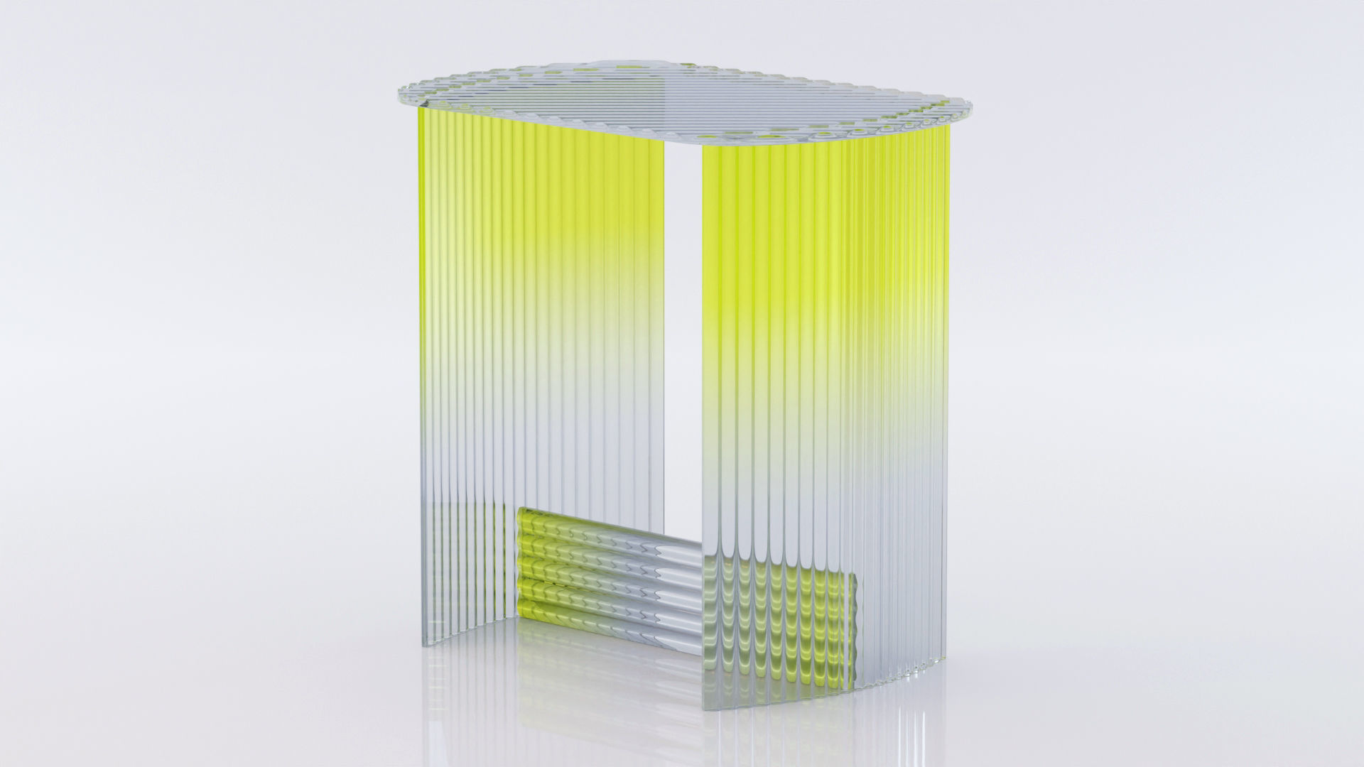 Fluted Side Table 3D model_9