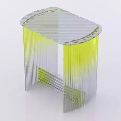 Fluted Side Table 3D model