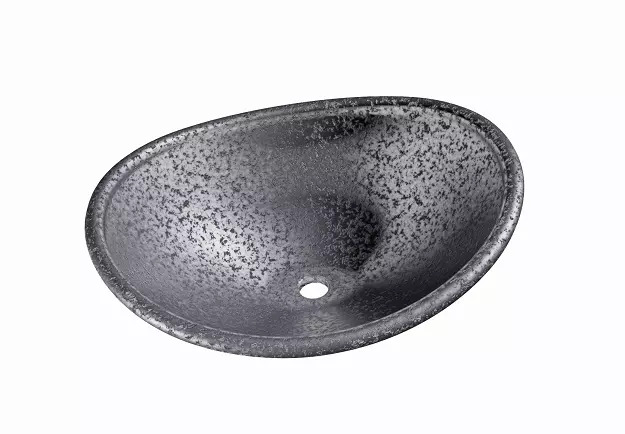Granite Oval Wash Basin Low-poly 3D model_0