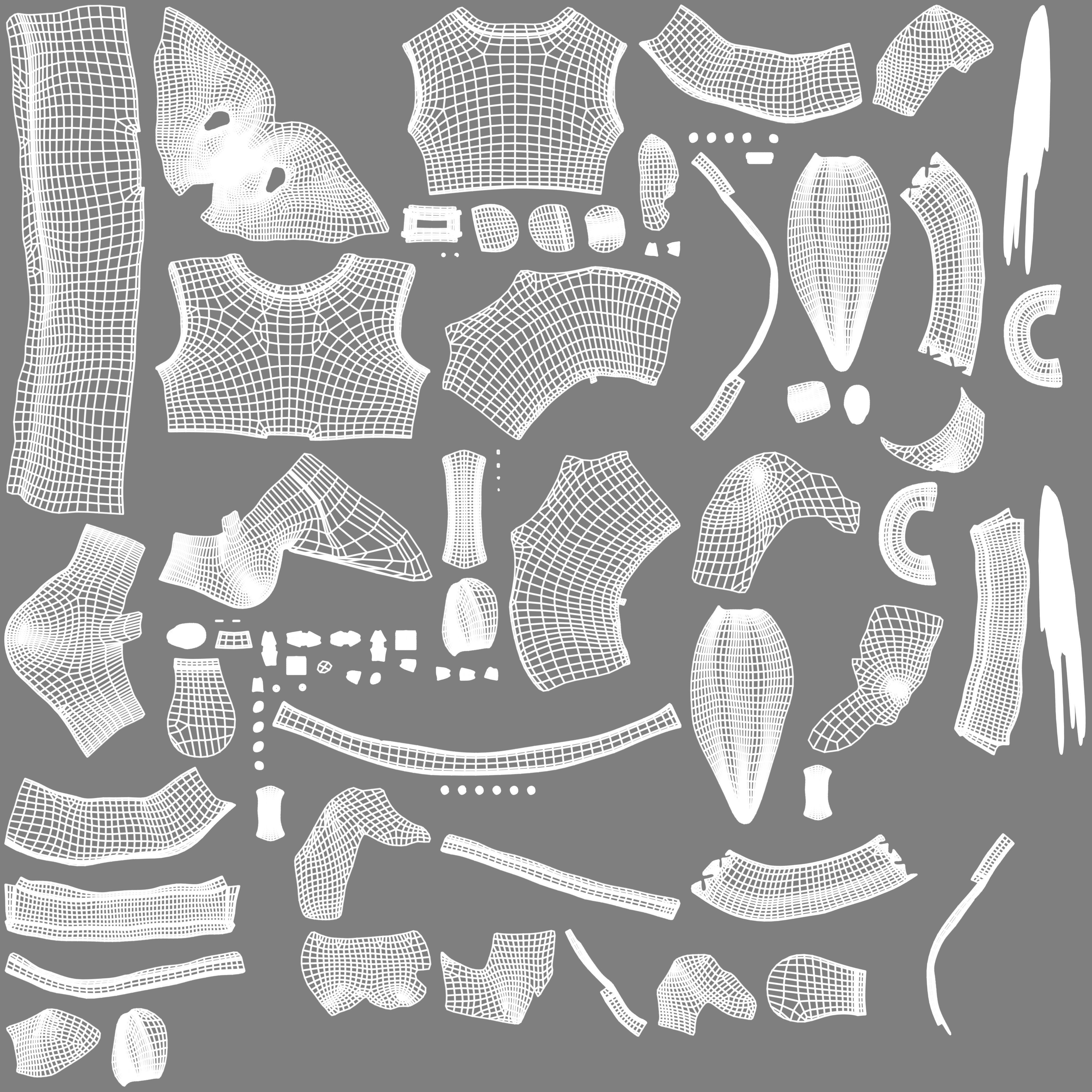 Dwarf viking with long beard Low-poly 3D model_20