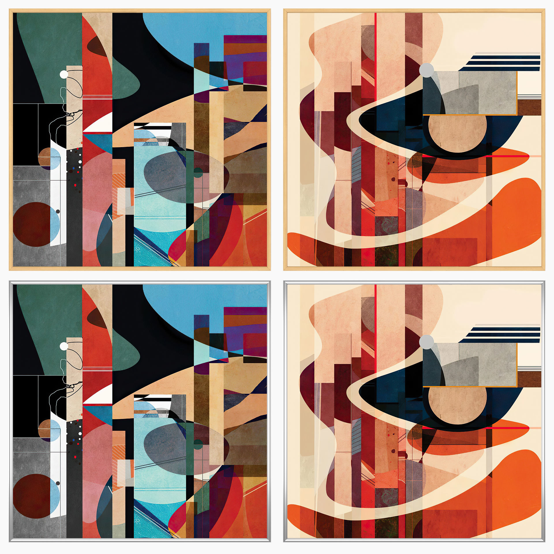 Wall Art Set 3585 3D model_2