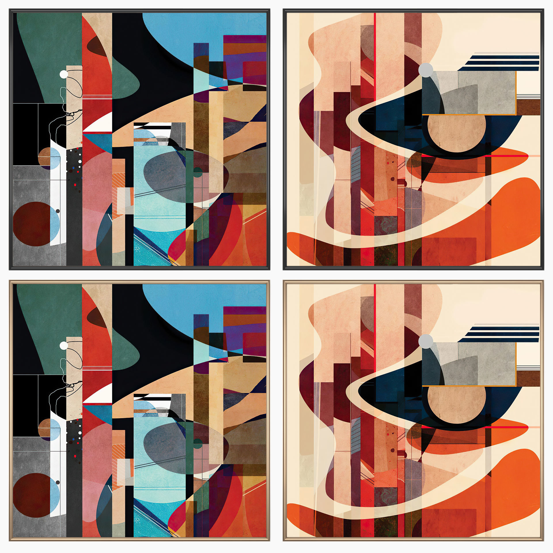 Wall Art Set 3585 3D model_1