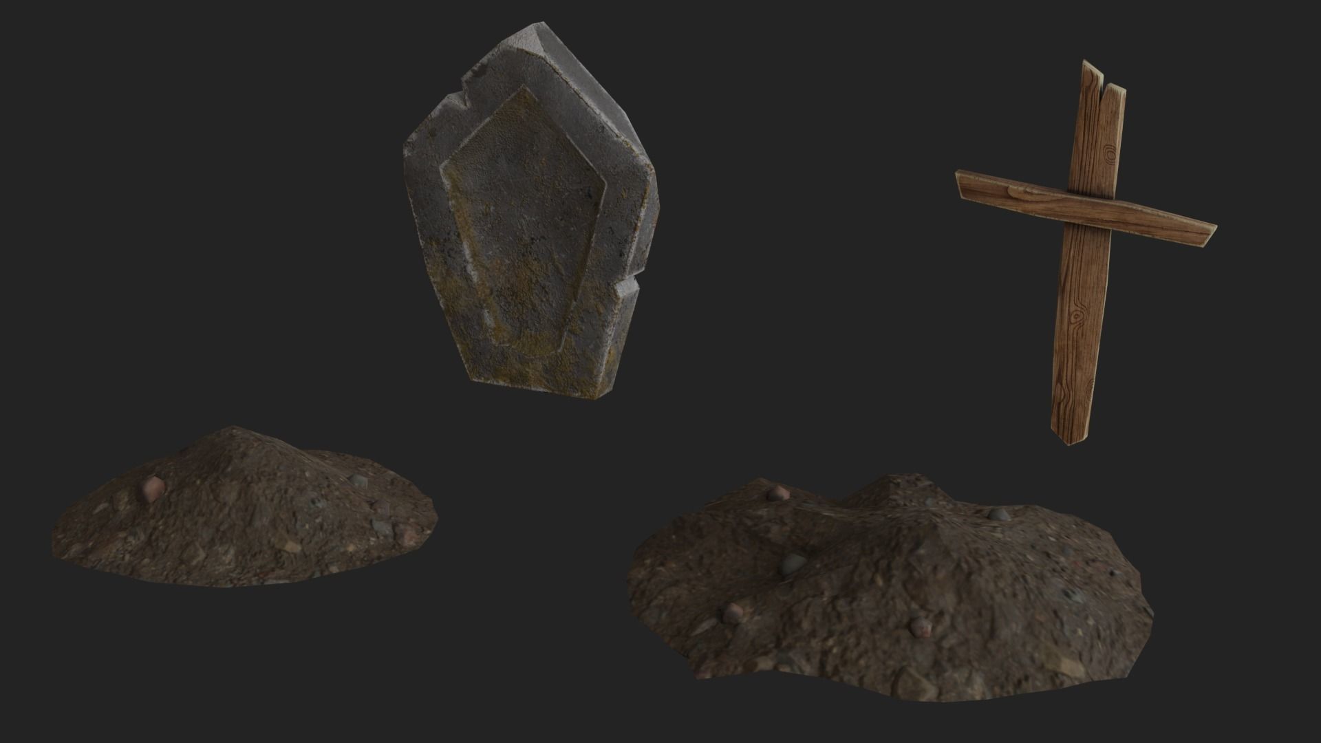 Halloween Pack Low-poly 3D model_5