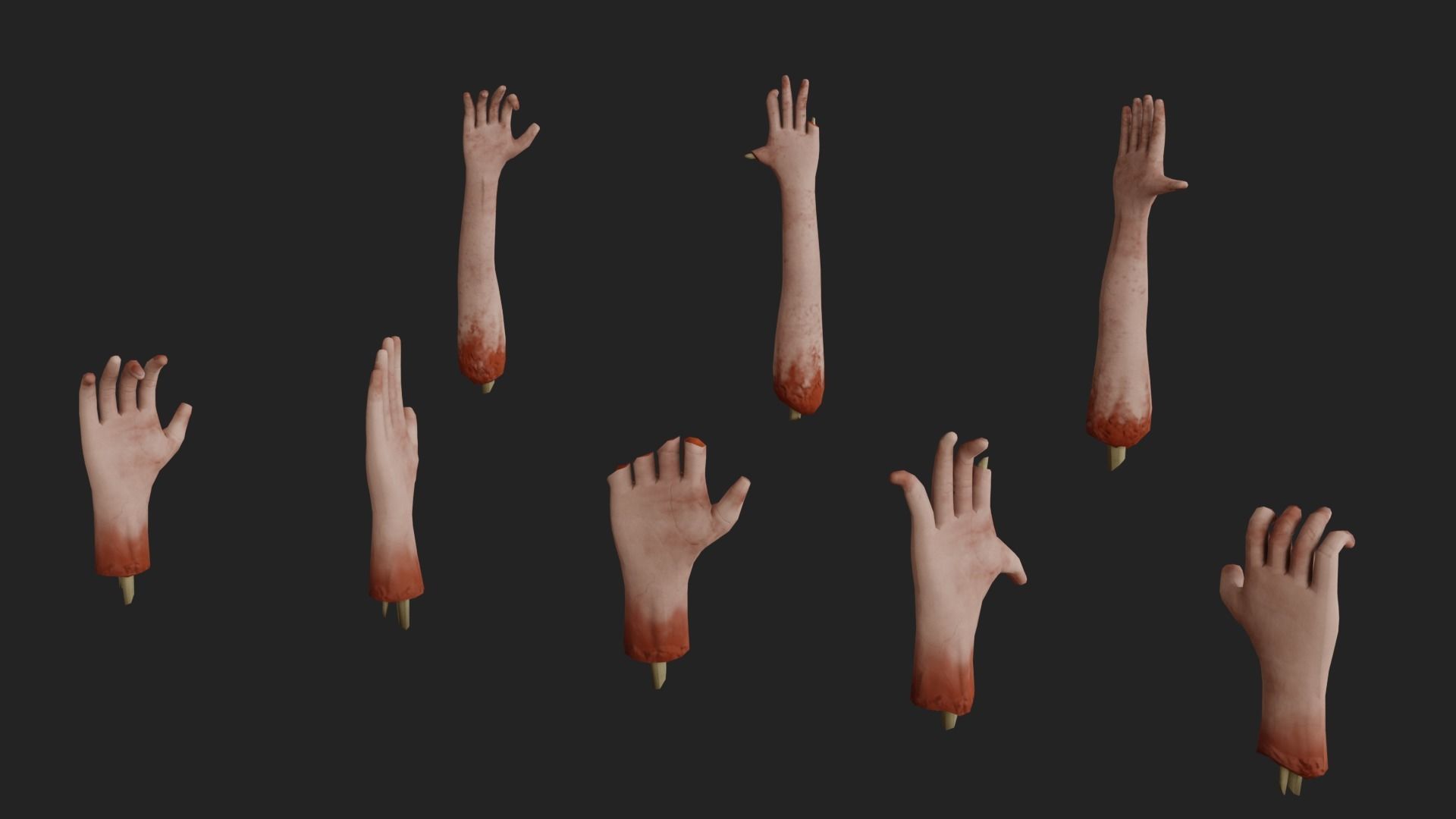 Halloween Pack Low-poly 3D model_6