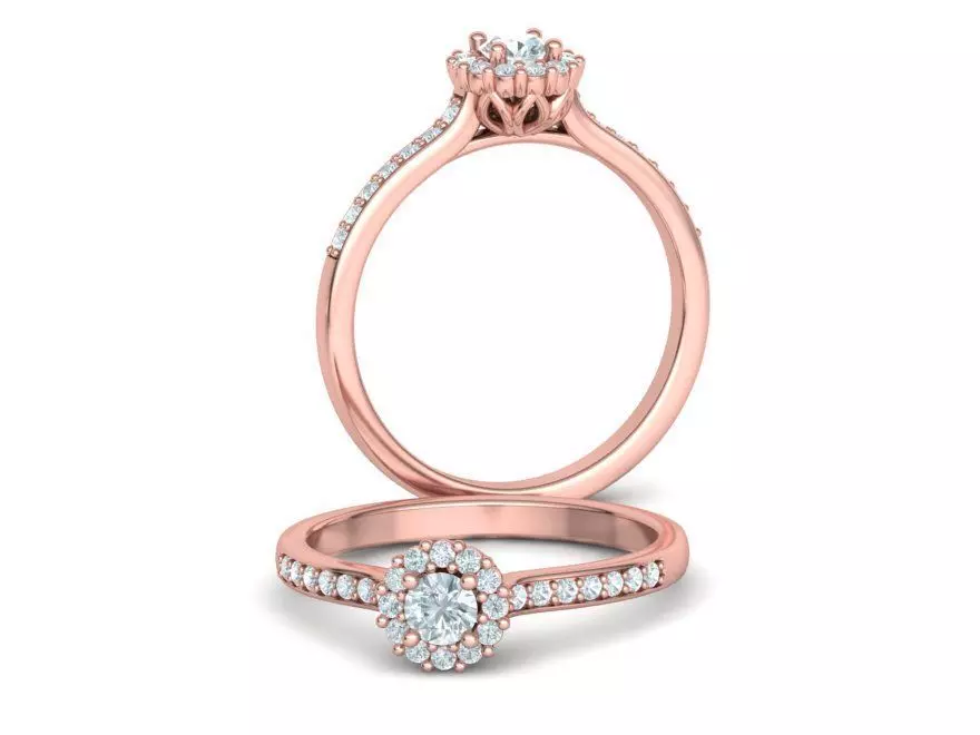 Delicate Own Design ring Promise ring 3dmodel 3D print model