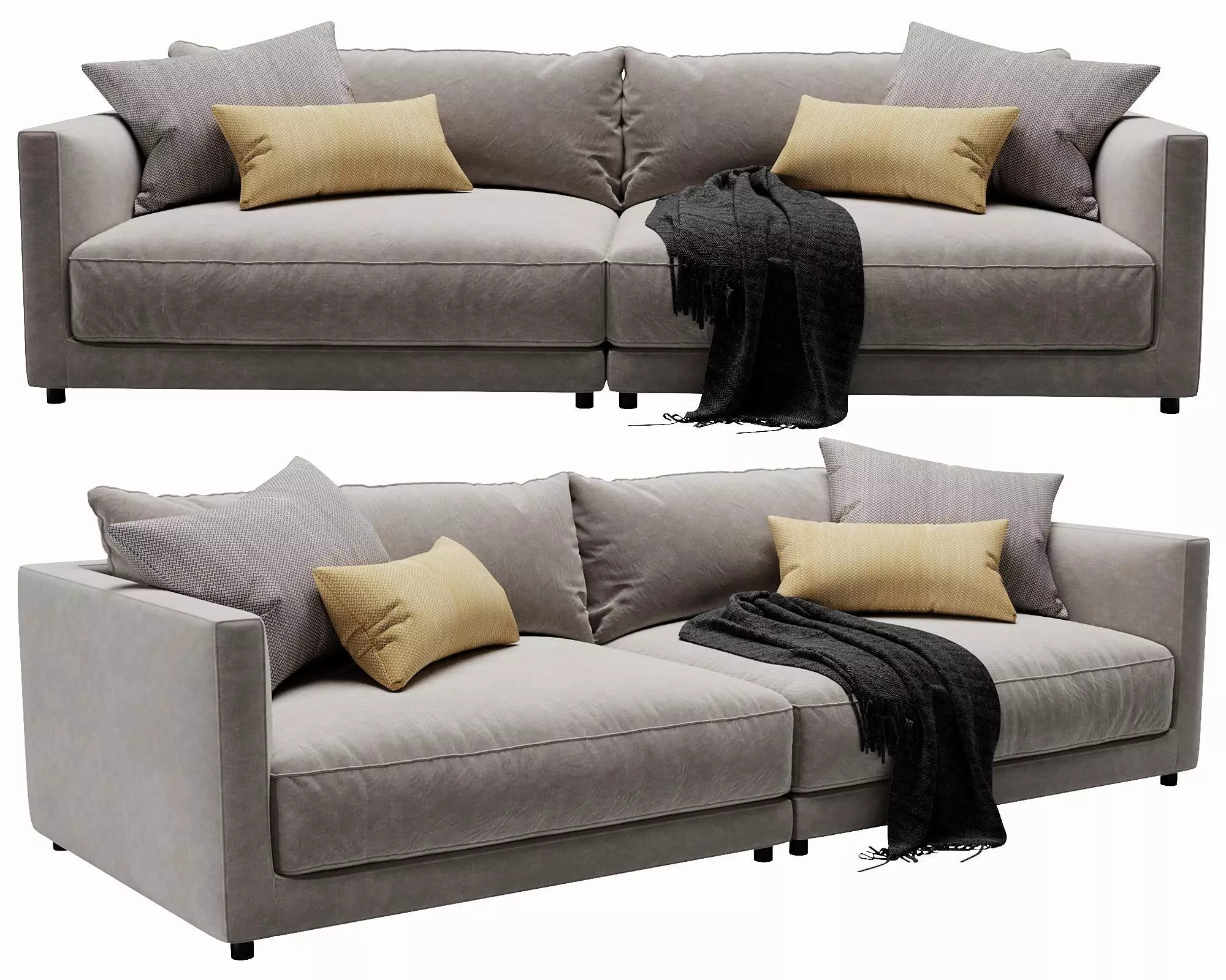 Blanche katarina 2 seater 3D model