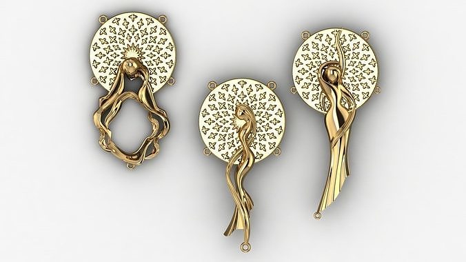 lady pendant 3D print model