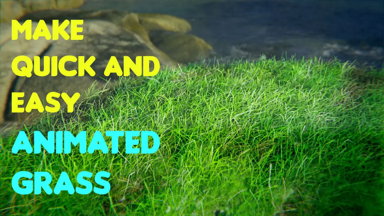 Realistic Animated Grass 3d Model 3D model